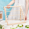Wooden Ribbon Storage Rack ODIS-WH0086-127-3