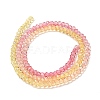 Transparent Painted Glass Beads Strands LS-DGLA-A034-T1mm-A07-5