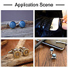 36Pcs 3 Colors Brass Cufflinks KK-PJ0001-17-6