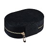 Italian Velvet Double Layers Jewelry Set Storage Zipper Boxes CON-G023-10C-2