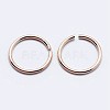 925 Sterling Silver Open Jump Rings STER-F036-02RG-0.3x4mm-2