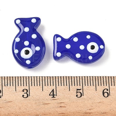 Baking Paint Glass Enamel Beads LAMP-D303-04L-1