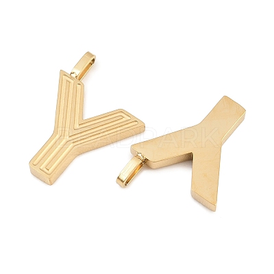 304 Stainless Steel Charms STAS-L022-589Y-1