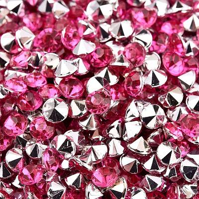 Imitation Taiwan Acrylic Rhinestone Pointed Back Cabochons GACR-A003-3.5mm-02-1