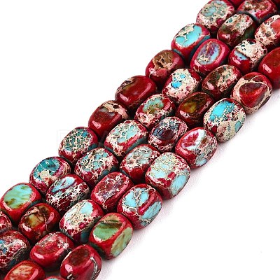 Natural Imperial Jasper Beads Strands G-N342-62F-1