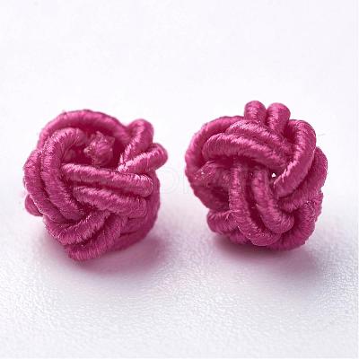 Polyester Weave Beads WOVE-N002-42-1