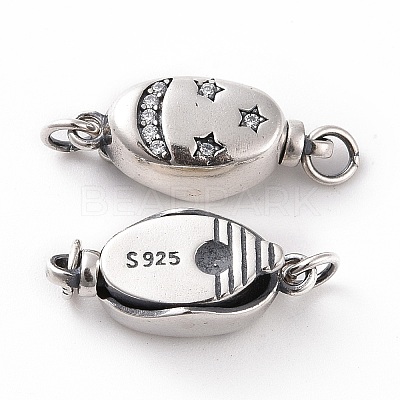925 Sterling Silver Bayonet Clasps STER-D035-15AS-1