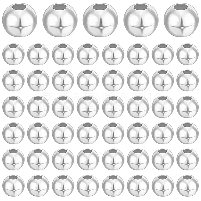 Round 925 Sterling Silver Beads STER-BBC0005-39A-1