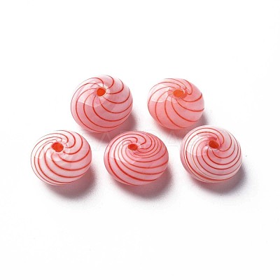 Handmade Blown Glass Globe Beads X-GLAA-T012-48-1