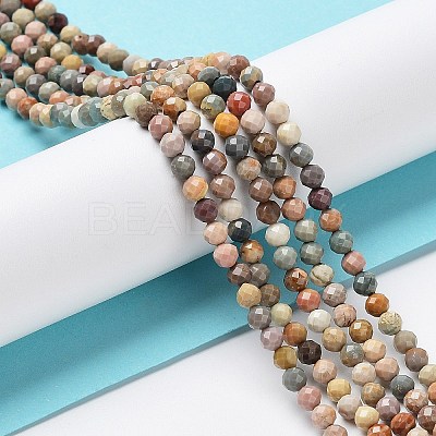 Natural Agate Beads Strands X-G-G991-A03-A-01-1