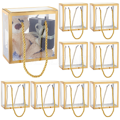 Foldable Hot Stamping Transparent PVC Packaging Boxes CON-WH0123-24B-02-1