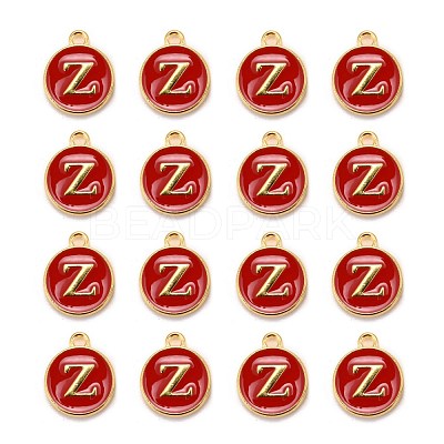 Golden Plated Alloy Enamel Charms ENAM-S118-03Z-1