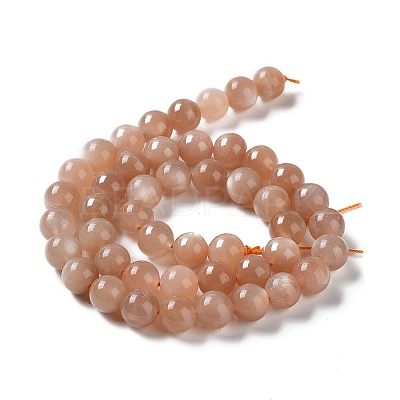 Round Natural Grade B Sunstone Beads Strands LS-G-F222-33-8mm-1