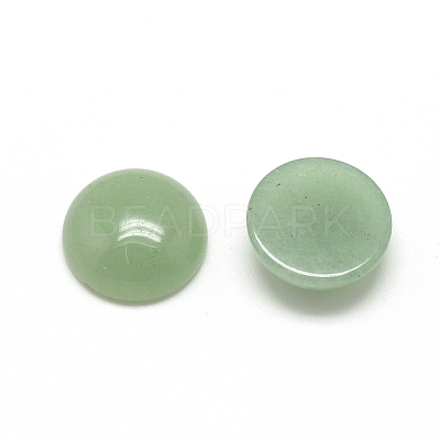 Natural Green Aventurine Cabochons X-G-R416-8mm-43-1
