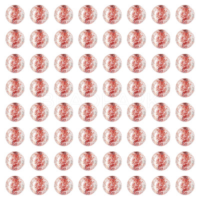 100Pcs Crackle Transparent Glass Beads GLAA-TADJ0001-12H-1