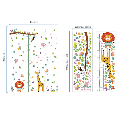 PVC Height Growth Chart Wall Sticker DIY-WH0232-002-1