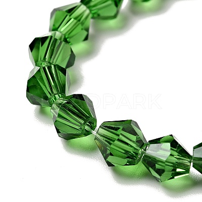 Half-Handmade Transparent Glass Beads Strands GB6MM-1