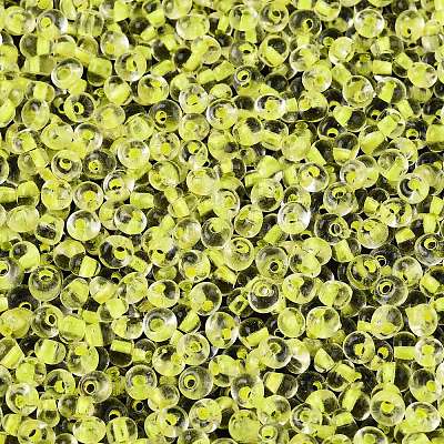 6/0 Inside Colours Transparent Glass Seed Beads SEED-T007-07C-1