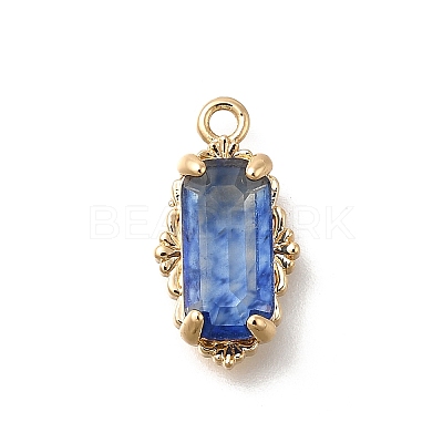 Brass Glass Charms LS-KK-U061-10G-02-1