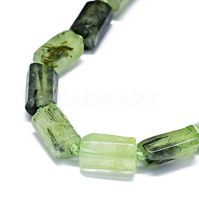 Natural Prehnite Beads Strands LS-G-O170-144-1