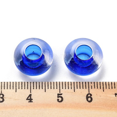 Transparent Acrylic European Beads TACR-P009-C01-08-1