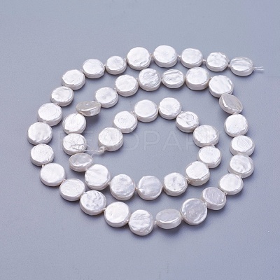 Shell Pearl Beads Strands X-BSHE-P030-01A-1