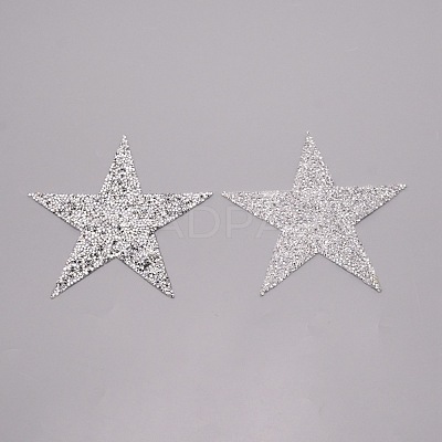Star Glitter Hotfix Rhinestone DIY-WH0301-92D-02-1