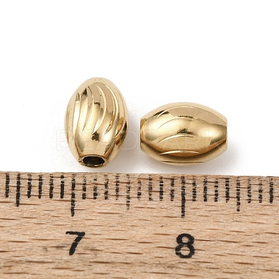 Textured 304 Stainless Steel Beads STAS-I358-11G-01-1