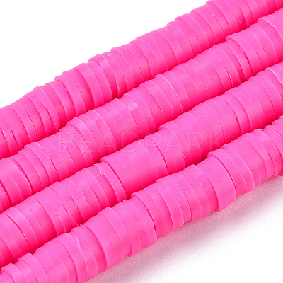 Handmade Polymer Clay Beads X-CLAY-R067-6.0mm-31-1