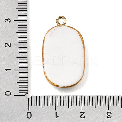 Fruit & Floral & Animals Printed Handmade Porcelain Pendants STAS-Z207-01G-05-1