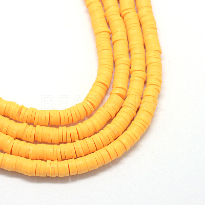 Handmade Polymer Clay Beads X-CLAY-R067-6.0mm-15-1