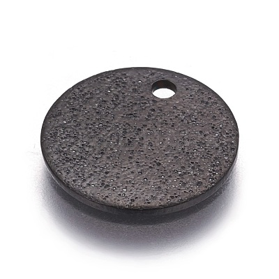 304 Stainless Steel Textured Pendants X-STAS-I098-01-15mm-B-1