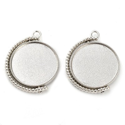 Zinc Alloy Pendant Cabochon Settings X-FIND-NH0001-13B-P-1