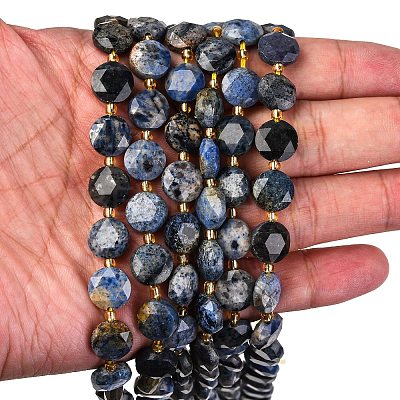 Natural Dumortierite Beads Strands G-C116-A113-01-1