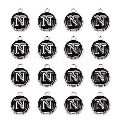 Platinum Plated Alloy Charms X-ENAM-S118-02N-P-1