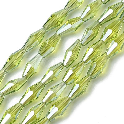 Transparent Electroplate Glass Beads X1-GLAA-K064-05A-PL04-1