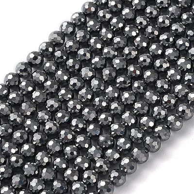 Terahertz Stone Beads Strands G-G048-A01-01-1