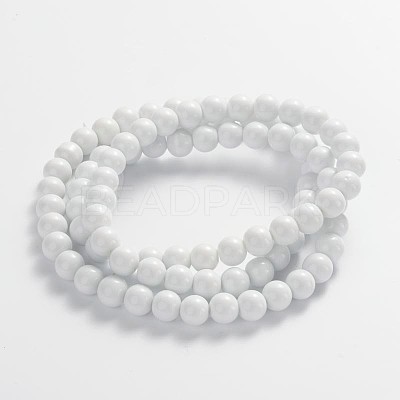 Painted Glass Bead Strands DGLA-S071-10mm-01-1