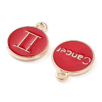 Alloy Enamel Pendants ENAM-S124-01B-07-1