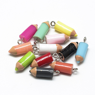 Resin Pendants RESI-T010-02M-1