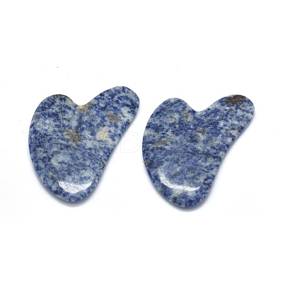 Natural Blue Spot Jasper Gua Sha Boards G-O175-01-1