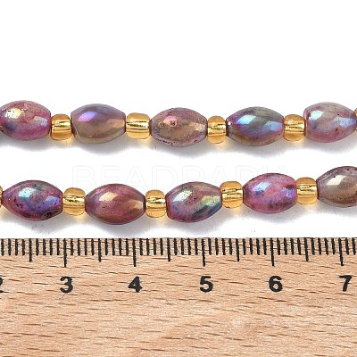 Electroplated Natural Druzy Geode Crystal Beads Strands G-G459-03B-08-1