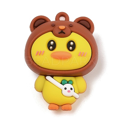 Cartoon Duckling Plastic Pendants LS-FIND-R100-03A-1