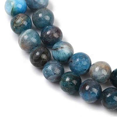Round Natural Apatite Beads Strands G-K068-02-6mm-01-1