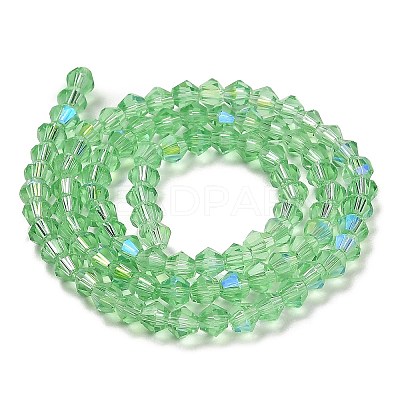 Transparent Electroplate Glass Beads Strands GLAA-F029-2mm-D24-1