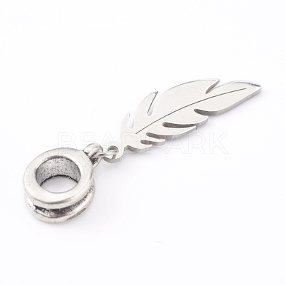 304 Stainless Steel European Dangle Charms X-PALLOY-JF00624-01-1