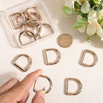 12Pcs Alloy Spring Gate Rings FIND-GF0007-10B-1