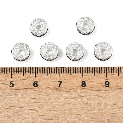 Brass Grade A Rhinestone Spacer Beads RB-A014-Z8mm-02S-1
