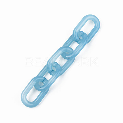 Imitation Jelly Acrylic Linking Rings OACR-T024-02-E05-1