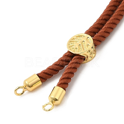 Twisted Nylon Cord Silder Bracelets DIY-B066-03G-01-1